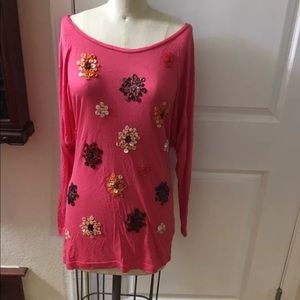 Missoni Button Floral Beads Maxi Blouse Dress